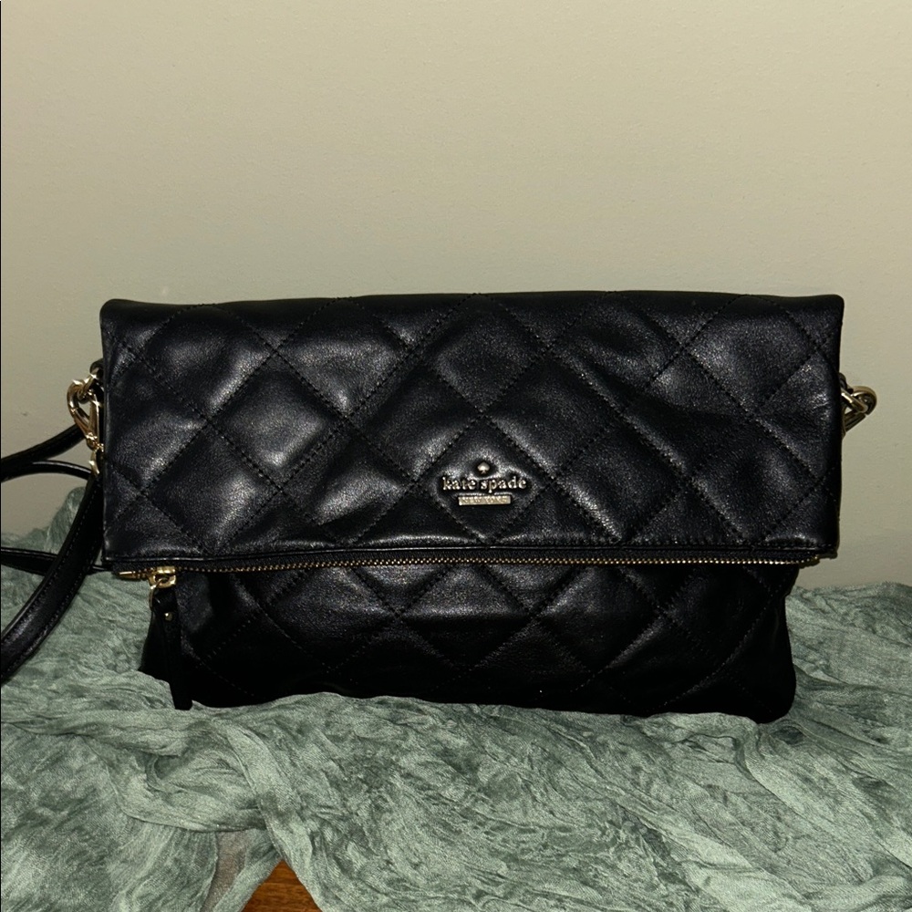 Kate Spade Quilted Black Crossbody Bag